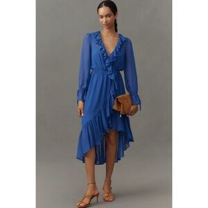 ANTHROPOLOGIE Ruffle Midi Dress